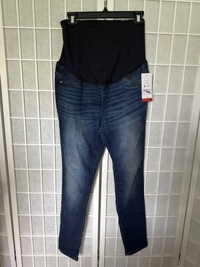 Isabel Maternity Dark Blue Pull-Over Waist Skinny Jeans Size 6/28R